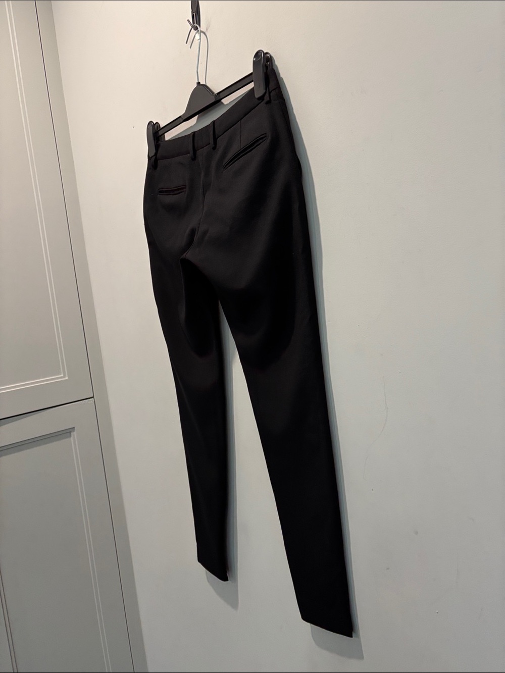 Saint Laurent Paris Black Wool Skinny Ankle Zip Trousers FR 38 US 6 - Picture 9 of 14